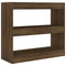 vidaXL Book Cabinet/Room Divider Brown Oak 80x30x72 cm
