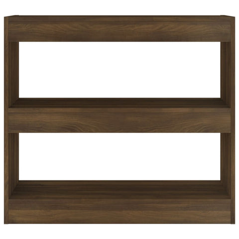 vidaXL Book Cabinet/Room Divider Brown Oak 80x30x72 cm