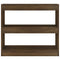 vidaXL Book Cabinet/Room Divider Brown Oak 80x30x72 cm