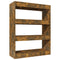 vidaXL Book Cabinet/Room Divider Smoked Oak 80x30x103 cm Engineered wood