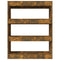 vidaXL Book Cabinet/Room Divider Smoked Oak 80x30x103 cm Engineered wood