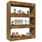 vidaXL Book Cabinet/Room Divider Smoked Oak 80x30x103 cm Engineered wood