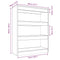 vidaXL Book Cabinet/Room Divider Smoked Oak 80x30x103 cm Engineered wood