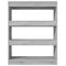 vidaXL Book Cabinet/Room Divider Grey Sonoma 80x30x103 cm Engineered wood