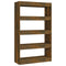 vidaXL Book Cabinet/Room Divider Smoked Oak 80x30x135 cm Engineered Wood