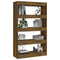 vidaXL Book Cabinet/Room Divider Smoked Oak 80x30x135 cm Engineered Wood
