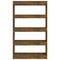 vidaXL Book Cabinet/Room Divider Smoked Oak 80x30x135 cm Engineered Wood