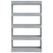 vidaXL Book Cabinet/Room Divider Grey Sonoma 80x30x135 cm Engineered Wood