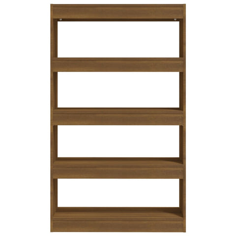 vidaXL Book Cabinet/Room Divider Brown Oak 80x30x135 cm Engineered Wood