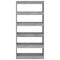 vidaXL Book Cabinet/Room Divider Grey Sonoma 80x30x166 cm Engineered Wood
