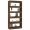 vidaXL Book Cabinet/Room Divider Brown Oak 80x30x166 cm Engineered Wood