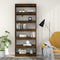 vidaXL Book Cabinet/Room Divider Smoked Oak 80x30x198 cm Engineered Wood