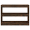 vidaXL Book Cabinet/Room Divider Smoked Oak 100x30x72 cm