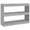vidaXL Book Cabinet/Room Divider Grey Sonoma 100x30x72 cm