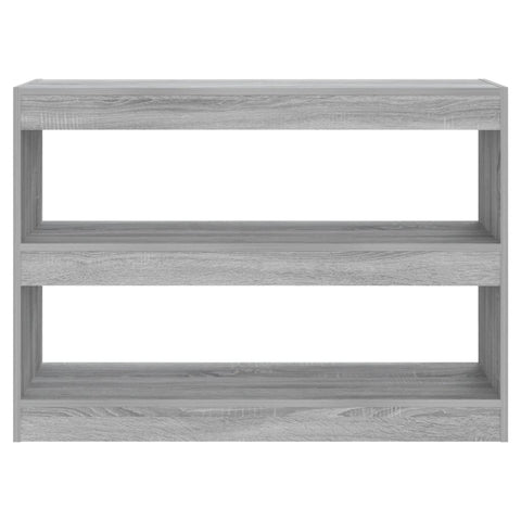 vidaXL Book Cabinet/Room Divider Grey Sonoma 100x30x72 cm