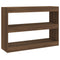 vidaXL Book Cabinet/Room Divider Brown Oak 100x30x72 cm