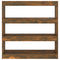 vidaXL Book Cabinet/Room Divider Smoked Oak 100x30x103 cm