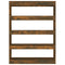 vidaXL Book Cabinet/Room Divider Smoked Oak 100x30x135 cm