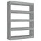 vidaXL Book Cabinet/Room Divider Grey Sonoma 100x30x135 cm