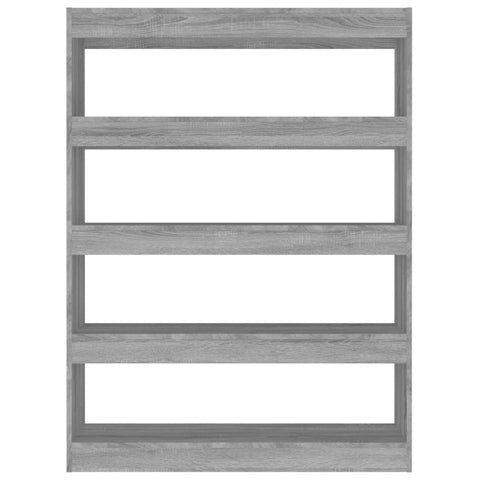 vidaXL Book Cabinet/Room Divider Grey Sonoma 100x30x135 cm