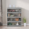 vidaXL Book Cabinet/Room Divider Grey Sonoma 100x30x135 cm
