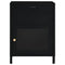 vidaXL Nightstands 2 pcs Black 40x30x54.5 cm Steel and Glass