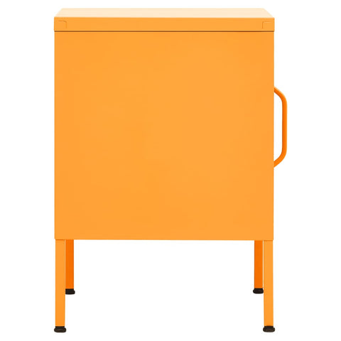 vidaXL Nightstands 2 pcs Mustard Yellow 35x35x51 cm Steel