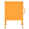 vidaXL Nightstands 2 pcs Mustard Yellow 35x35x51 cm Steel