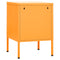vidaXL Nightstands 2 pcs Mustard Yellow 35x35x51 cm Steel