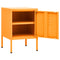 vidaXL Nightstands 2 pcs Mustard Yellow 35x35x51 cm Steel