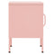 vidaXL Nightstands 2 pcs Pink 35x35x51 cm Steel