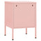 vidaXL Nightstands 2 pcs Pink 35x35x51 cm Steel
