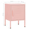 vidaXL Nightstands 2 pcs Pink 35x35x51 cm Steel