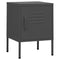 vidaXL Nightstands 2 pcs Anthracite 35x35x51 cm Steel