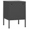 vidaXL Nightstands 2 pcs Anthracite 35x35x51 cm Steel