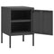 vidaXL Nightstands 2 pcs Anthracite 35x35x51 cm Steel