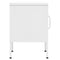 vidaXL Nightstands 2 pcs White 35x35x51 cm Steel
