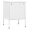 vidaXL Nightstands 2 pcs White 35x35x51 cm Steel