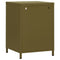 vidaXL Nightstands 2 pcs Olive Green 35x35x51 cm Steel