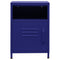 vidaXL Nightstands 2 pcs Navy Blue 35x35x51 cm Steel