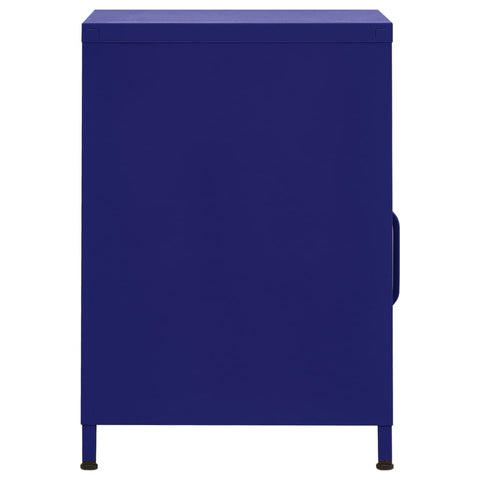 vidaXL Nightstands 2 pcs Navy Blue 35x35x51 cm Steel