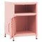 vidaXL Nightstands 2 pcs Pink 35x35x51 cm Steel