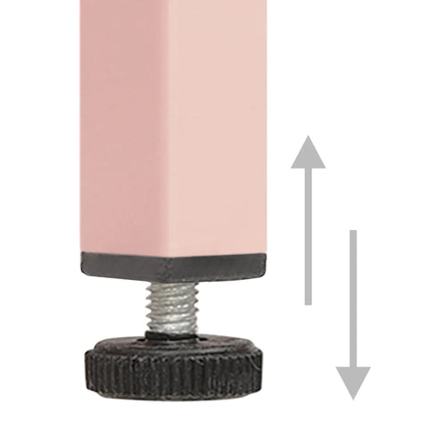 vidaXL Nightstands 2 pcs Pink 35x35x51 cm Steel