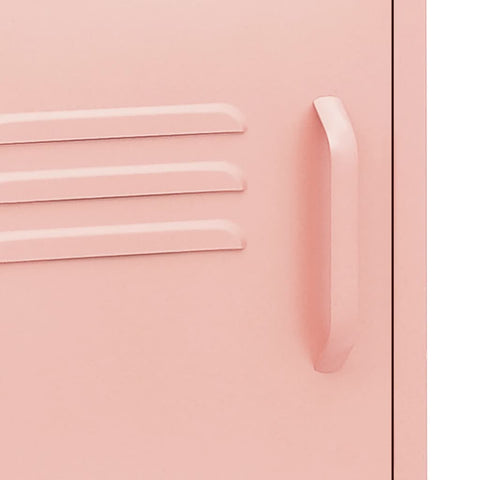 vidaXL Nightstands 2 pcs Pink 35x35x51 cm Steel