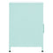 vidaXL Nightstands 2 pcs Mint 35x35x51 cm Steel