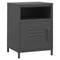 vidaXL Nightstands 2 pcs Anthracite 35x35x51 cm Steel
