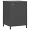 vidaXL Nightstands 2 pcs Anthracite 35x35x51 cm Steel