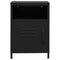 vidaXL Nightstands 2 pcs Black 35x35x51 cm Steel