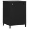 vidaXL Nightstands 2 pcs Black 35x35x51 cm Steel