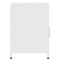 vidaXL Nightstands 2 pcs White 35x35x51 cm Steel